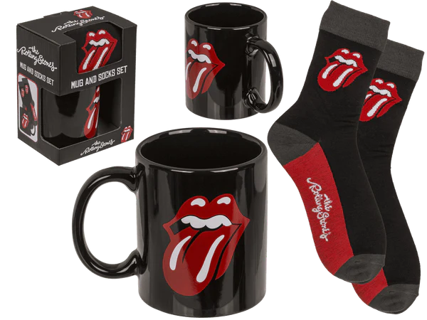 [OOTB-78/8443] Geschenkset,The Rolling Stones, Becher und Socken,