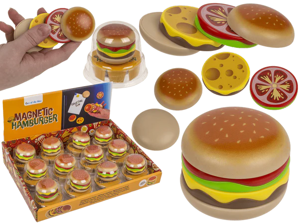 Magnetischer Burger, 4 Magnete, 3,5 cm, 4 cm,