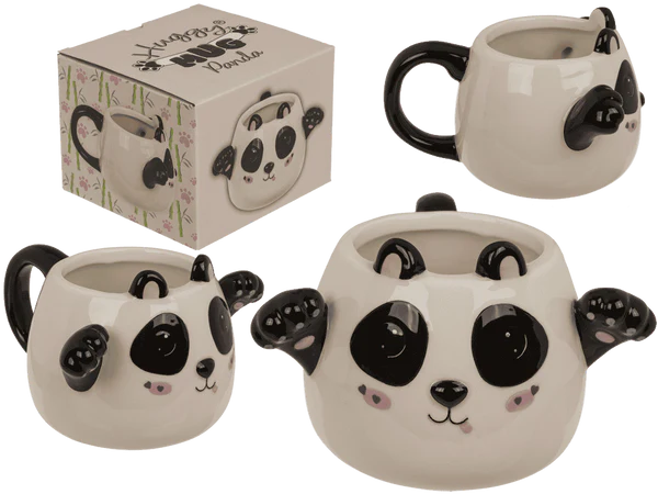 [OOTB-78/8451] Becher, Huggy Mug, Panda, Dolomite, 15 x 10 cm,