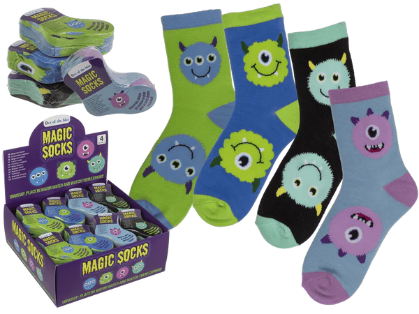 [OOTB-31/3065] Magische Kindersocken, Monster, 1 Paar,