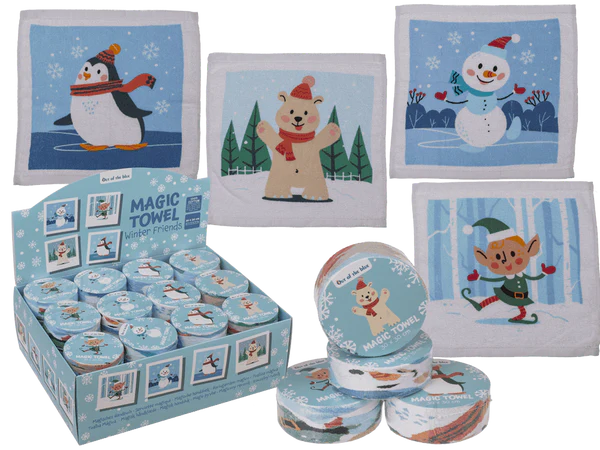 Magisches Baumwoll-Handtuch, Winter Friends,