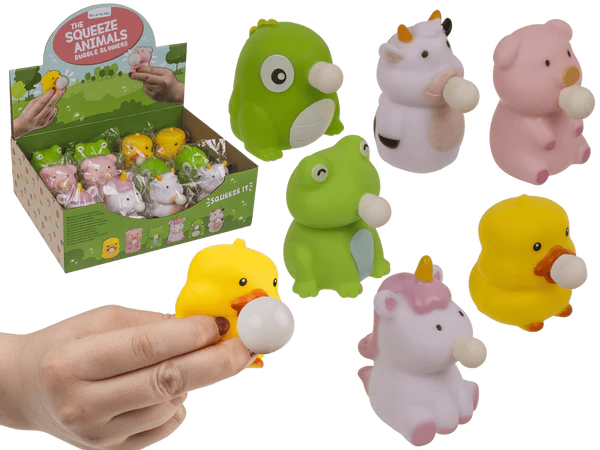 Squeeze Tiere, Bubble Blowers,