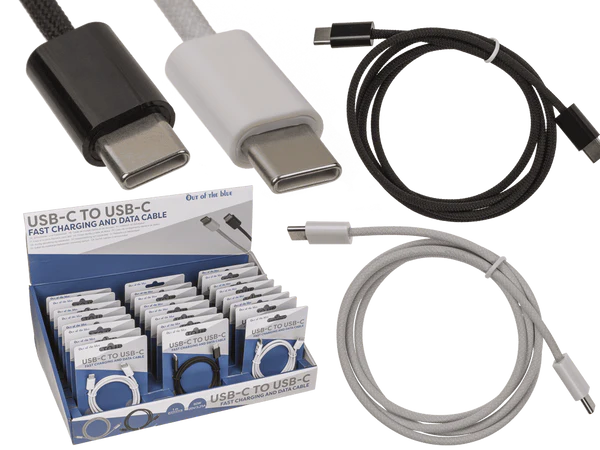 [OOTB-57/9265] USB-C auf USB-C Schnelllade- und Datenkabel, 1 m.,