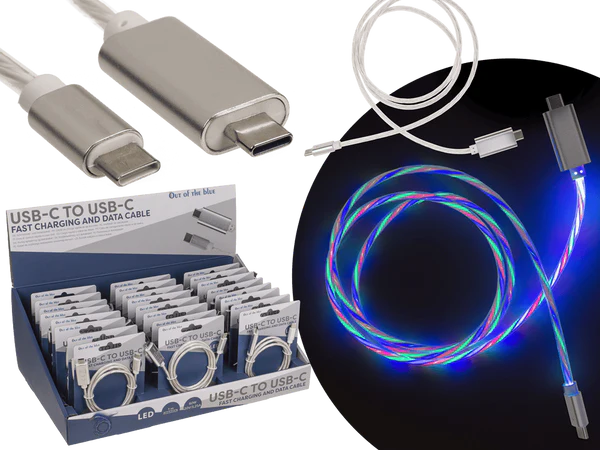 [OOTB-57/9266] USB-C auf USB-C Schnelllade- und Datenkabel, 1 m.,