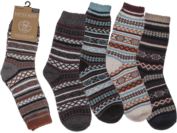 Damen-Stricksocken, Natural,