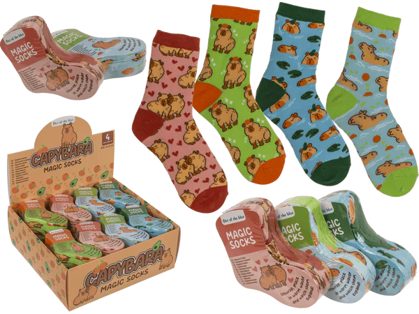 [OOTB-31/3064] Magische Kindersocken, Capybara, 1 Paar,