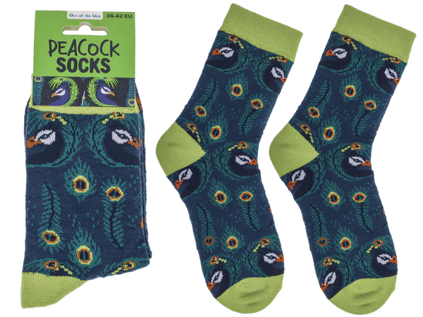 Socken, Pfau, Größe 36-42,