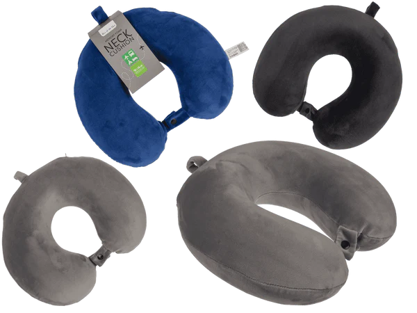 Rundes Nackenkissen aus Memory Foam, 30 x 30 cm,