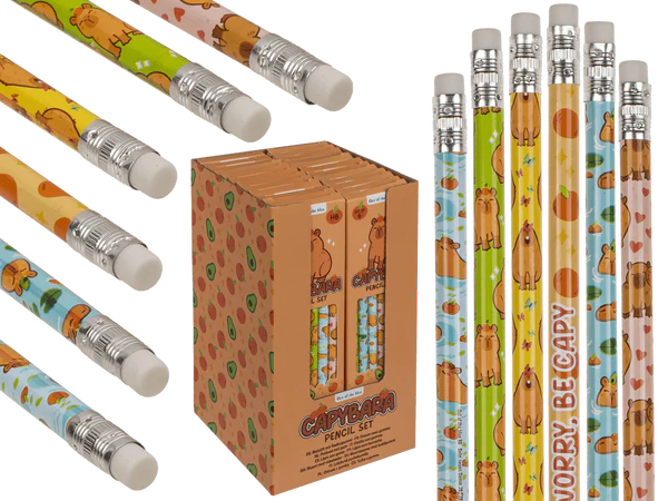 Bleistift mit Radiergummi, Capybara,