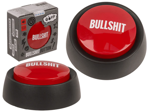 [OOTB-60/1189] Bullshit Button, 9 cm, mit 6 Sounds,