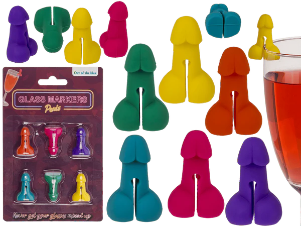 Glasmarker, Penis,  aus Silikon,
