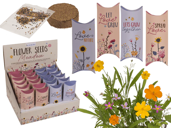 [OOTB-37/0008] Blumensamen, Blumenwiese, mit gepresster Erde,