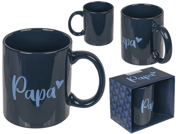 [OOTB-78/8434] Becher, Papa, aus Steingut, 8 x 10 cm,
