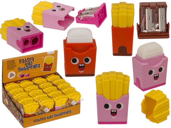 Radiergummi und Doppelanspitzer, "Pommes"
