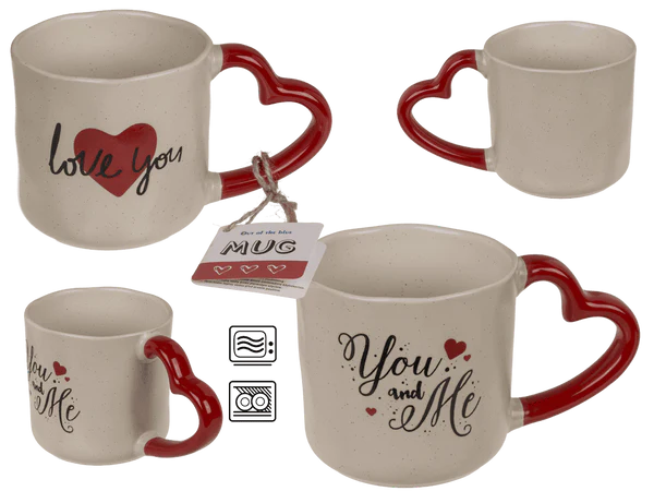 [OOTB-102122] Becher mit Henkel in Herzform, Love,