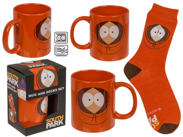 Geschenkset, South Park, Becher und Socken,