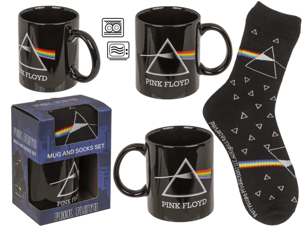 Geschenkset, Pink Floyd, Becher und Socken,