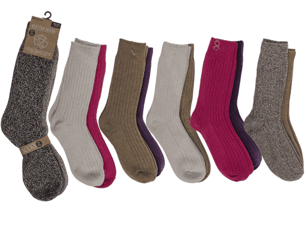 [OOTB-02/3168] Damen-Stricksocken, Uni,