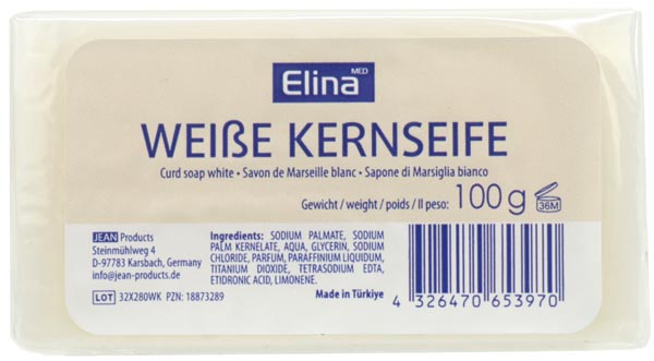 [WERM-65397] Seife Elina 100g Kernseife weiss
