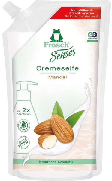 [WERM-6596] Frosch Cremeseife 500ml Mandel Nachfüllbeutel