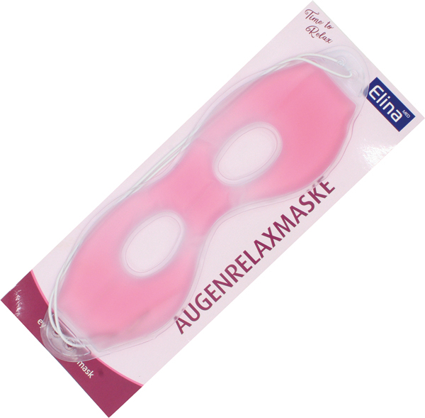 Augenmaske Elina Relax Gel 24x7cm rosa