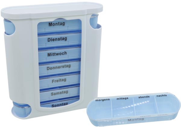 [WERM-17384] Pillen-/ Tablettenbox 13x11 x4cm Wocheneinteilung