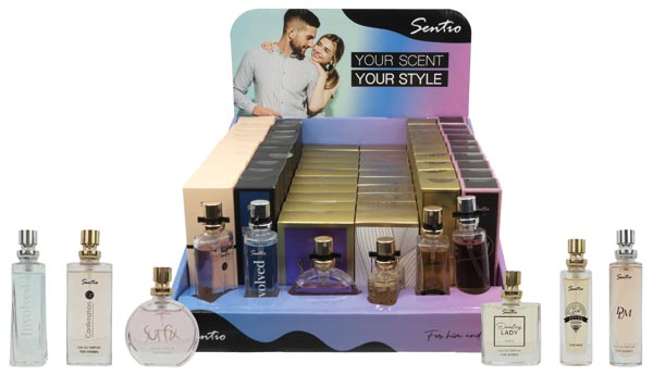 Parfüm Sentio 15ml Display-2, 60St. 6fach sort.