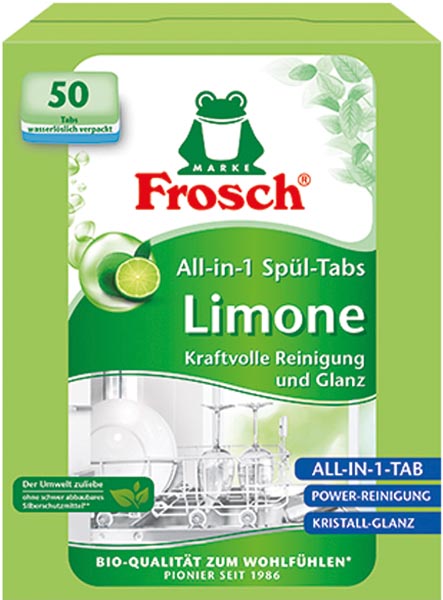 [WERM-1688] Frosch Spülmaschinentabs 50er Limone