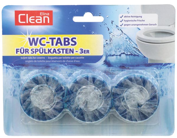 WC Tabs Blauspüler 3x50g für Wasserkasten