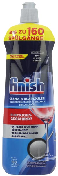 Finish Glanz-& Klarspüler 800ml XL Pack, 160