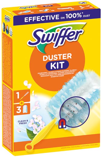 Swiffer Starterset (Griff + 3 Tücher) mit Febreze