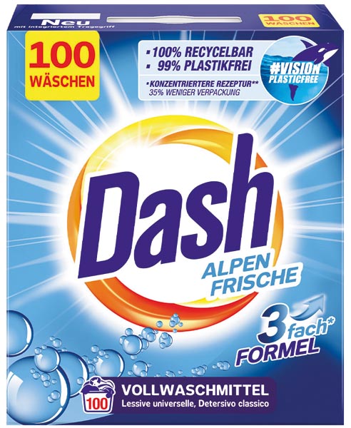 Dash Waschpulver 100WL Alpen Frische 5kg
