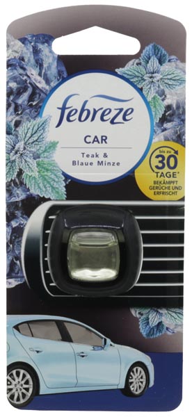 Febreze Car Lufterfrischer 2ml Teak & Blaue Minze