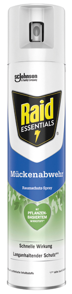 [WERM-17004] Raid Essentials Mücken Raumschutz-Spray 300ml