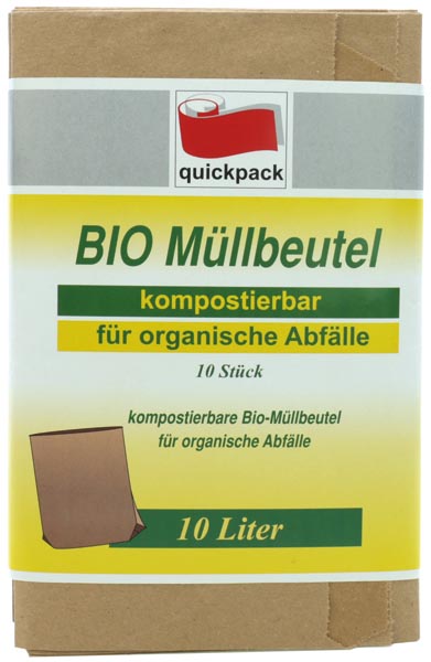 Müllbeutel Bio Müll aus Papier 10l 10 Stück