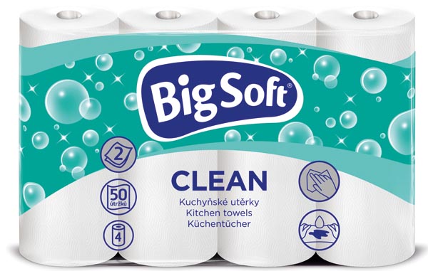 Big Soft Haushaltsrolle 2-lagig 4x50Blatt