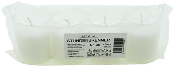 [WERM-45420] Grablicht Brenner Nr.40 weiss, 4er