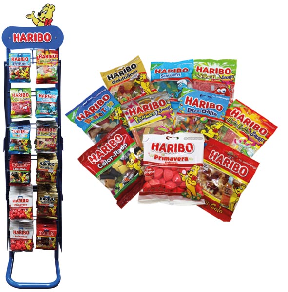[WERM-40038] Haribo 100/85g Mix 10fach sort.+gratis Aufsteller