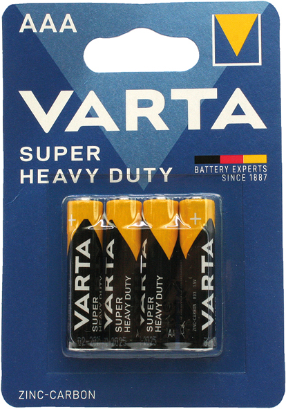Batterie VARTA Super Heavy Duty Micro AAA 4er