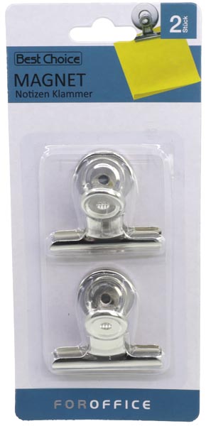 [WERM-42450] Magnetclips 2er auf Karte je 5 x 4,5cm