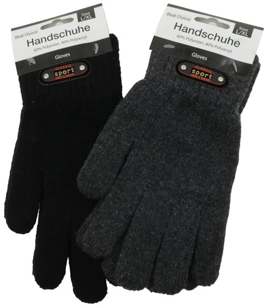 [WERM-53811] Handschuhe Einheitsgröße L/XL schwarz, grau