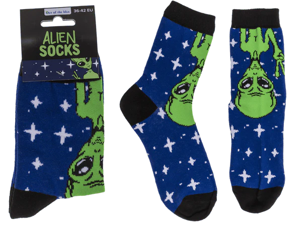 Socken, Alien, Größe 36-42,