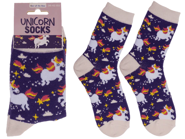 [OOTB-02/1439] Socken, Einhorn, Größe 36-42,
