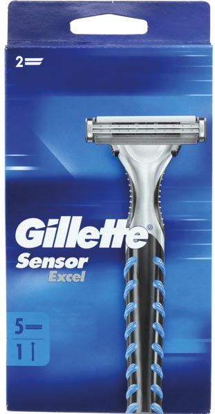 Gillette Sensor Excel Rasierer mit 5 Klingen