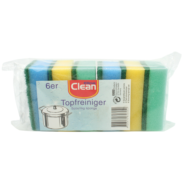 Topfreiniger Schwamm CLEAN für die Küche 6er