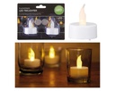 LED Teelichter 2er Set, inkl. Batterie, 4x3cm