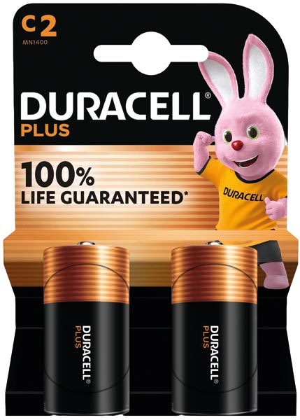 [WERM-17132] Batterie Duracell Plus Alkaline Baby 2er MN1400