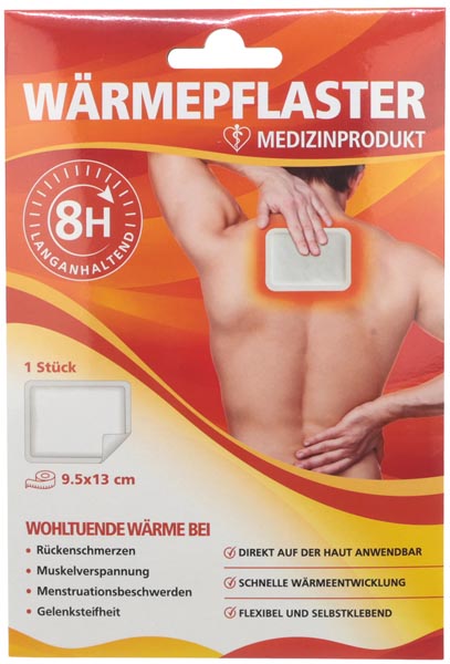 Wundverb. Wärme Pflaster 8h 13x9,5cm