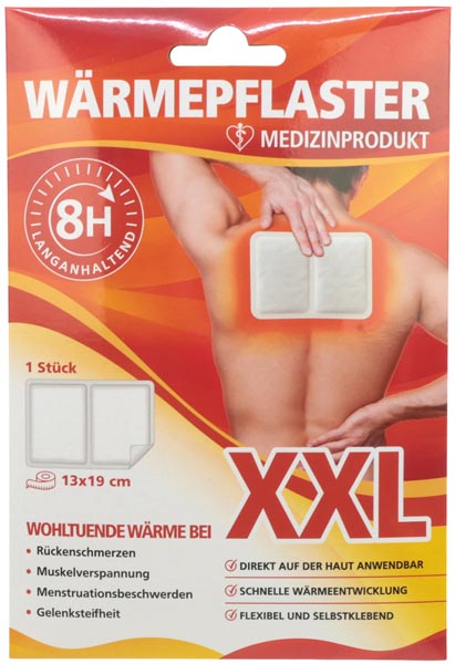 Wundverb. Wärme Pflaster 8h 19x13cm XXL