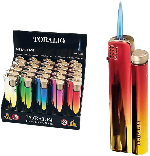 Feuerzeug elekt. Jet-Flamme Shiny Rainbow